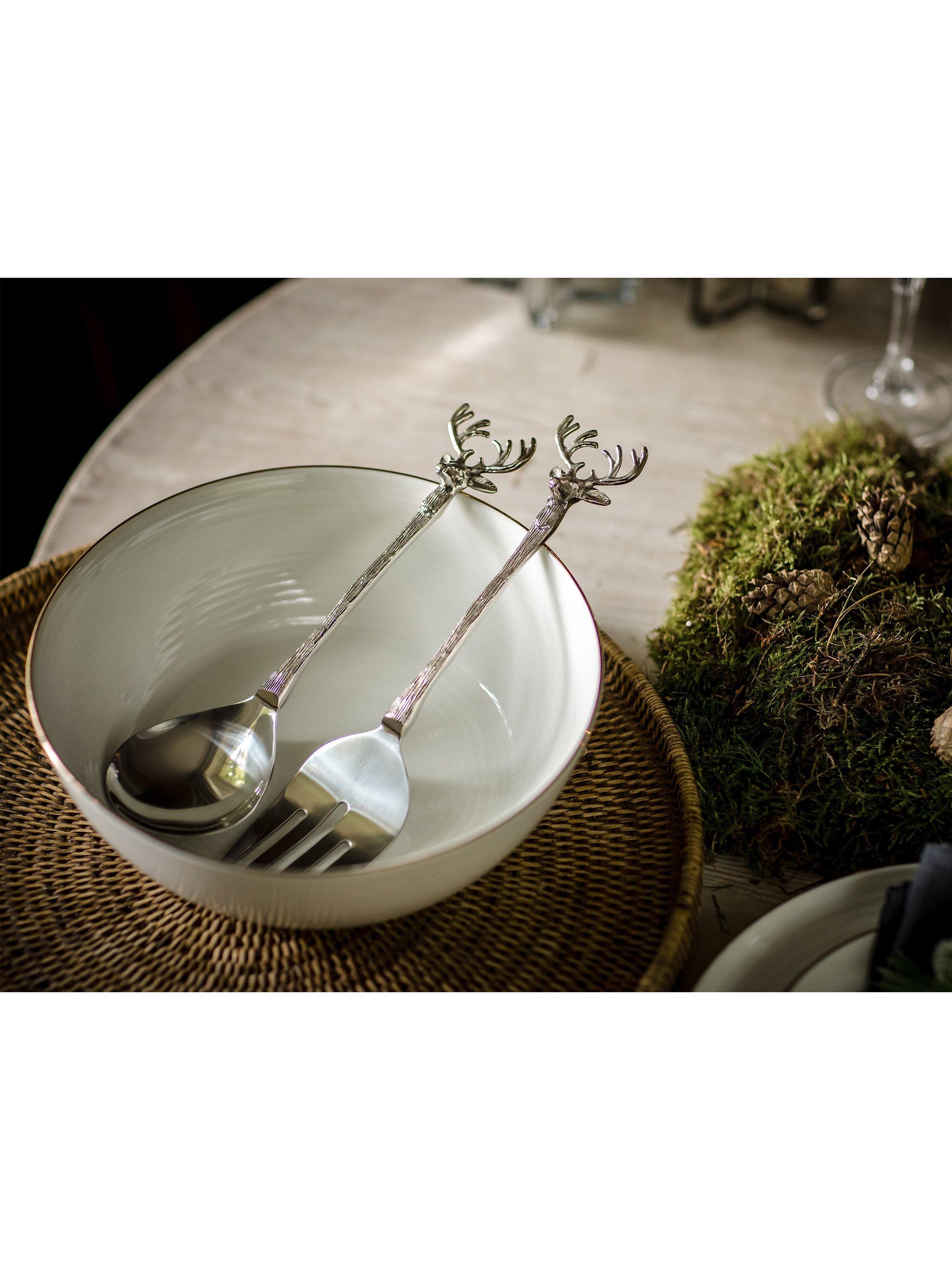 Culinary Concepts stag head salad servers - British product