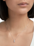 Swarovski Attract triple crystal pendant necklace in silver, UK version