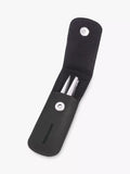 Tweezerman petite tweezer set leather case black (British brand)