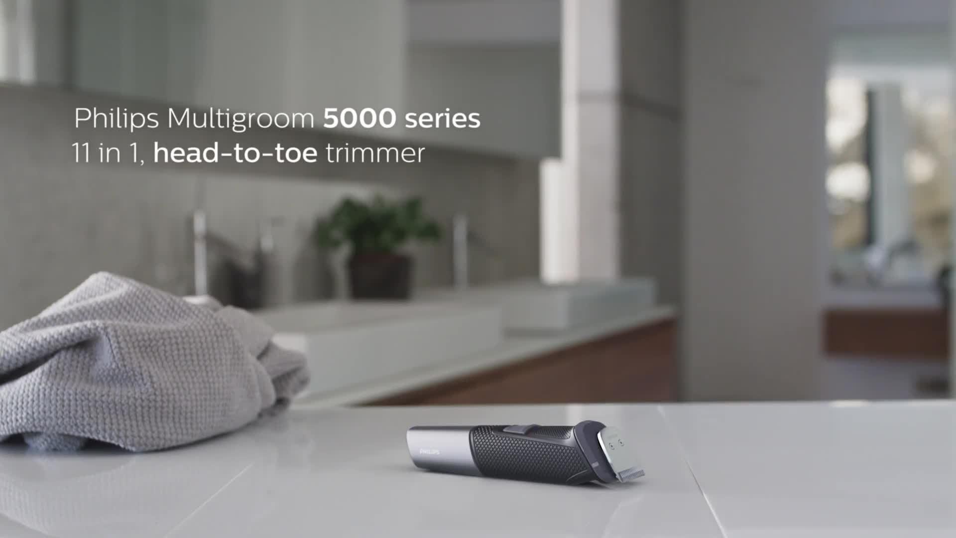 Philips cordless hair clipper with Turbo Mode in Silver, imported from the UK