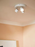 Philips Star LED Triple Spotlight adjustable heads white, imported from the UK
