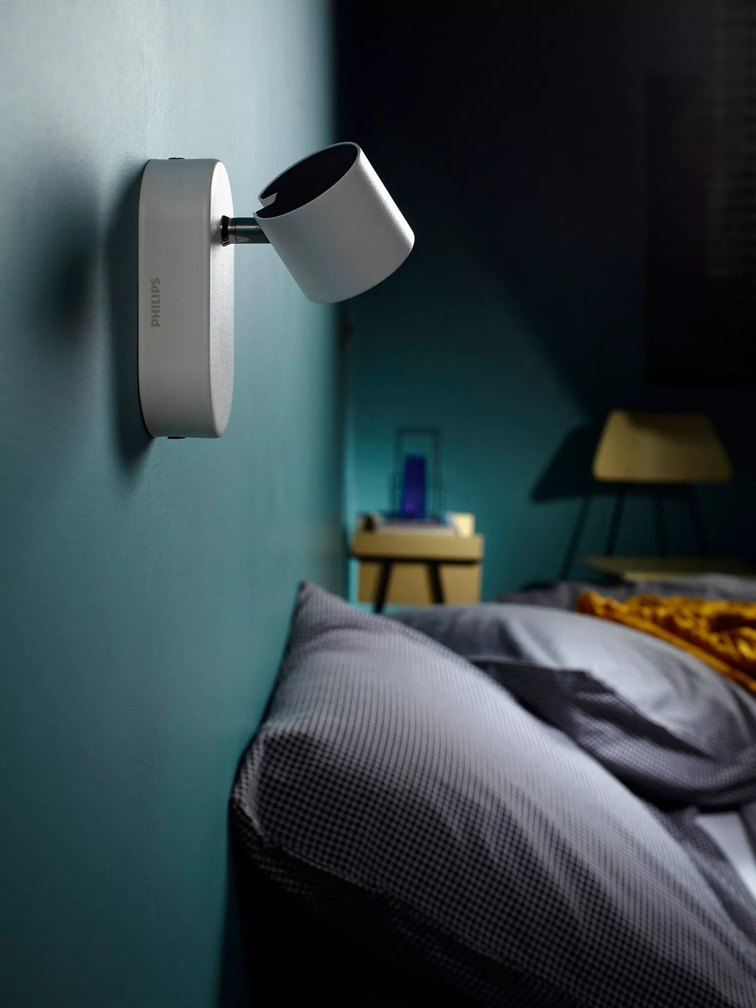 Philips LED single spotlight wall light white 3W (British brand)