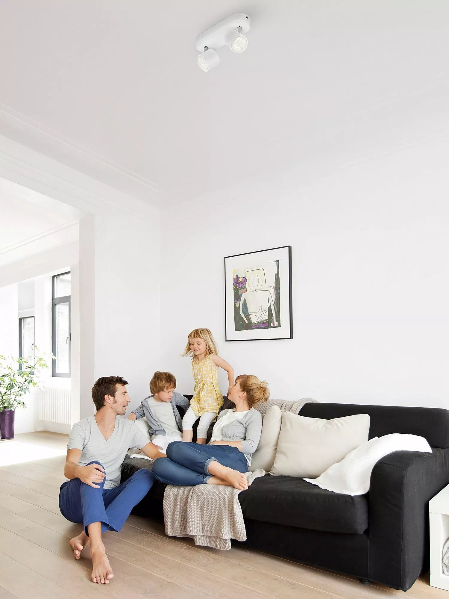 Philips double LED spotlight white 6W (British brand)