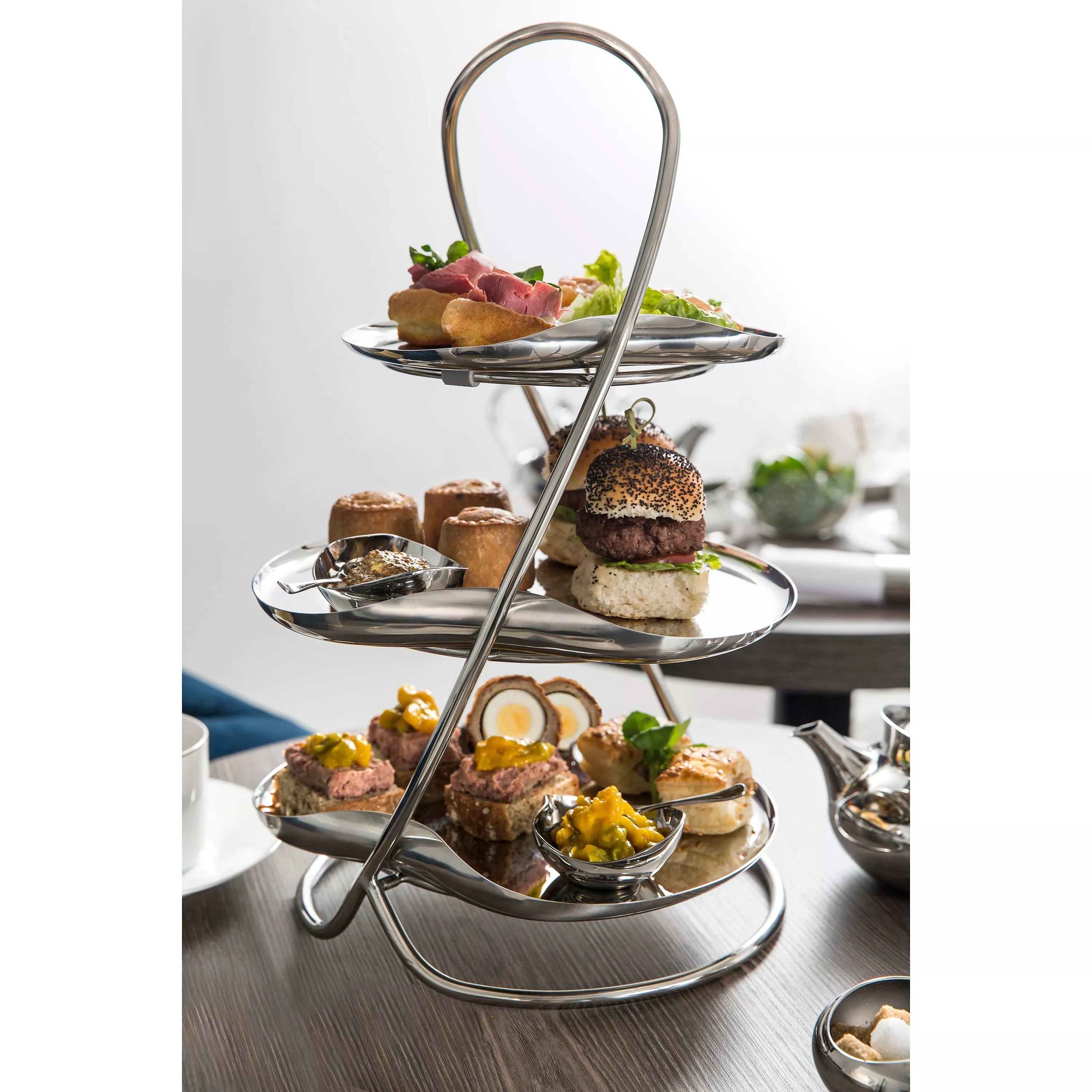 Robert Welch Drift 3 Tier cake stand, imported from the UK