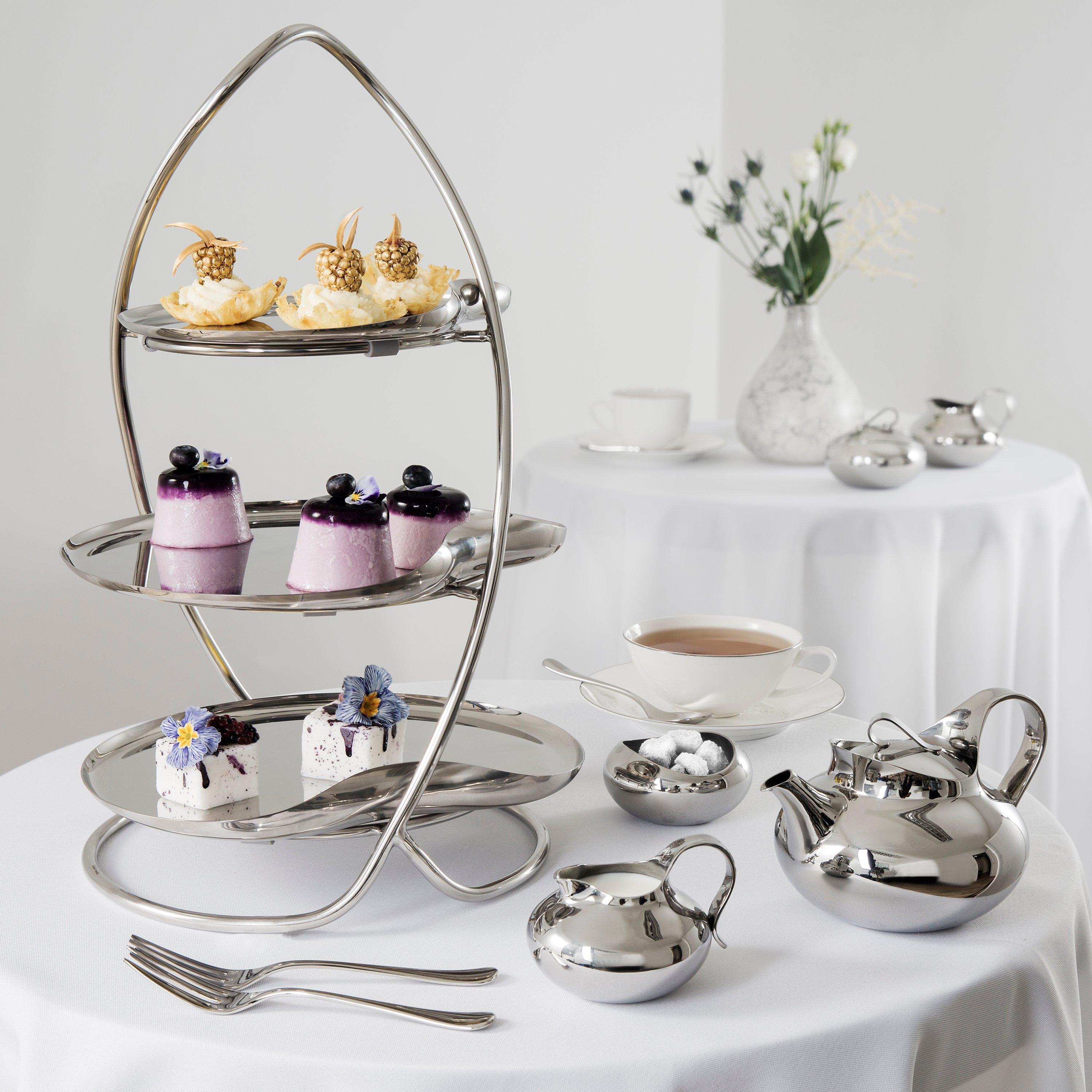 Robert Welch Drift 3 Tier cake stand, imported from the UK