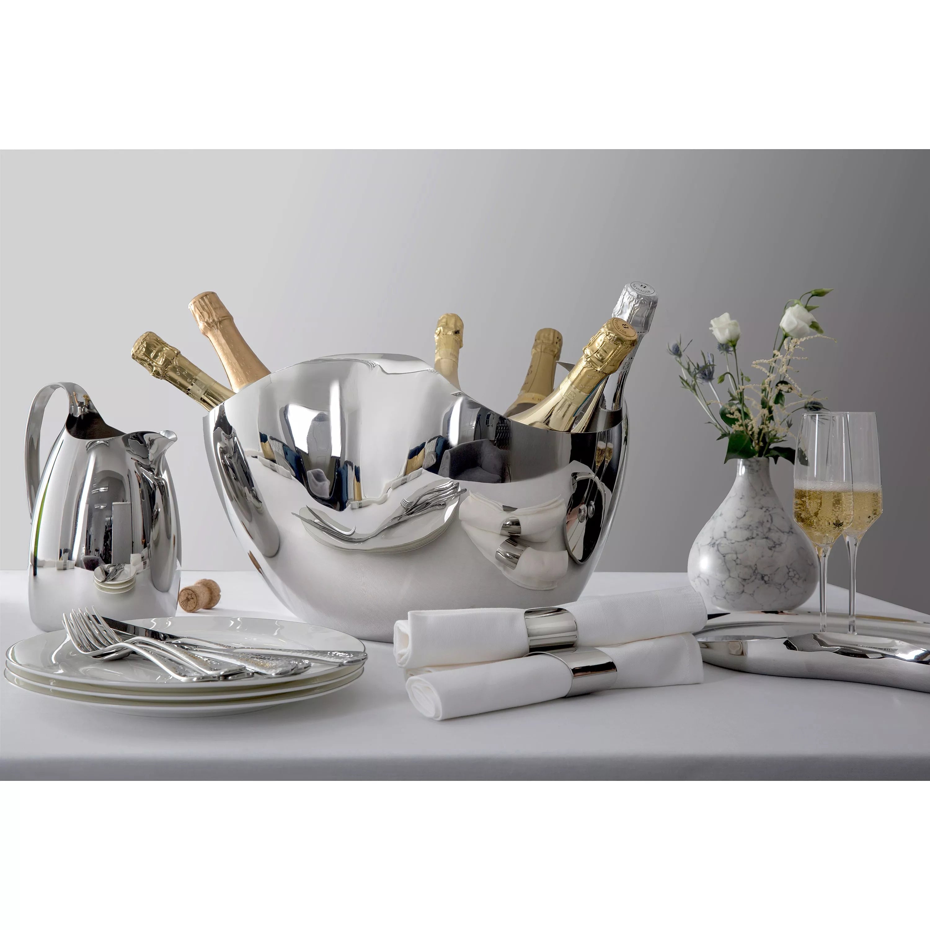 Robert Welch Grand Champagne Cooler for six bottles, imported from the UK