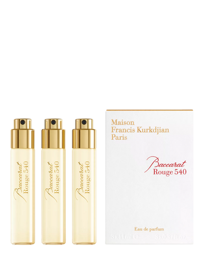 اشتري مجموعة إعادة تعبئة سفر عطر باكارو روج 540 من ميزون فرانسيس كوركجيان - 3 × 11 مل عبر الإنترنت من McGrocer