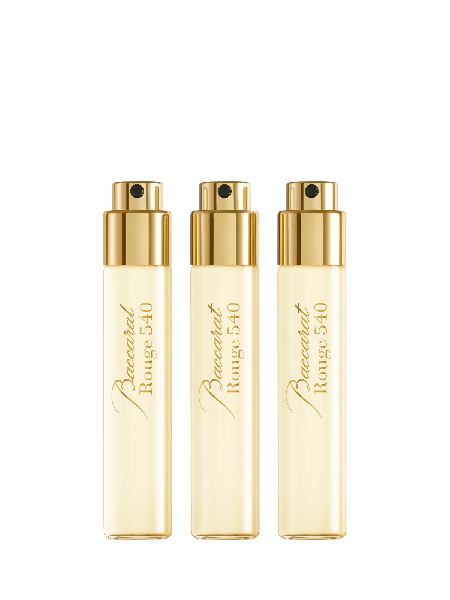 Maison Francis Kurkdjian Baccarat Rouge 540 perfume refill set 3 x 11ml, imported from the UK