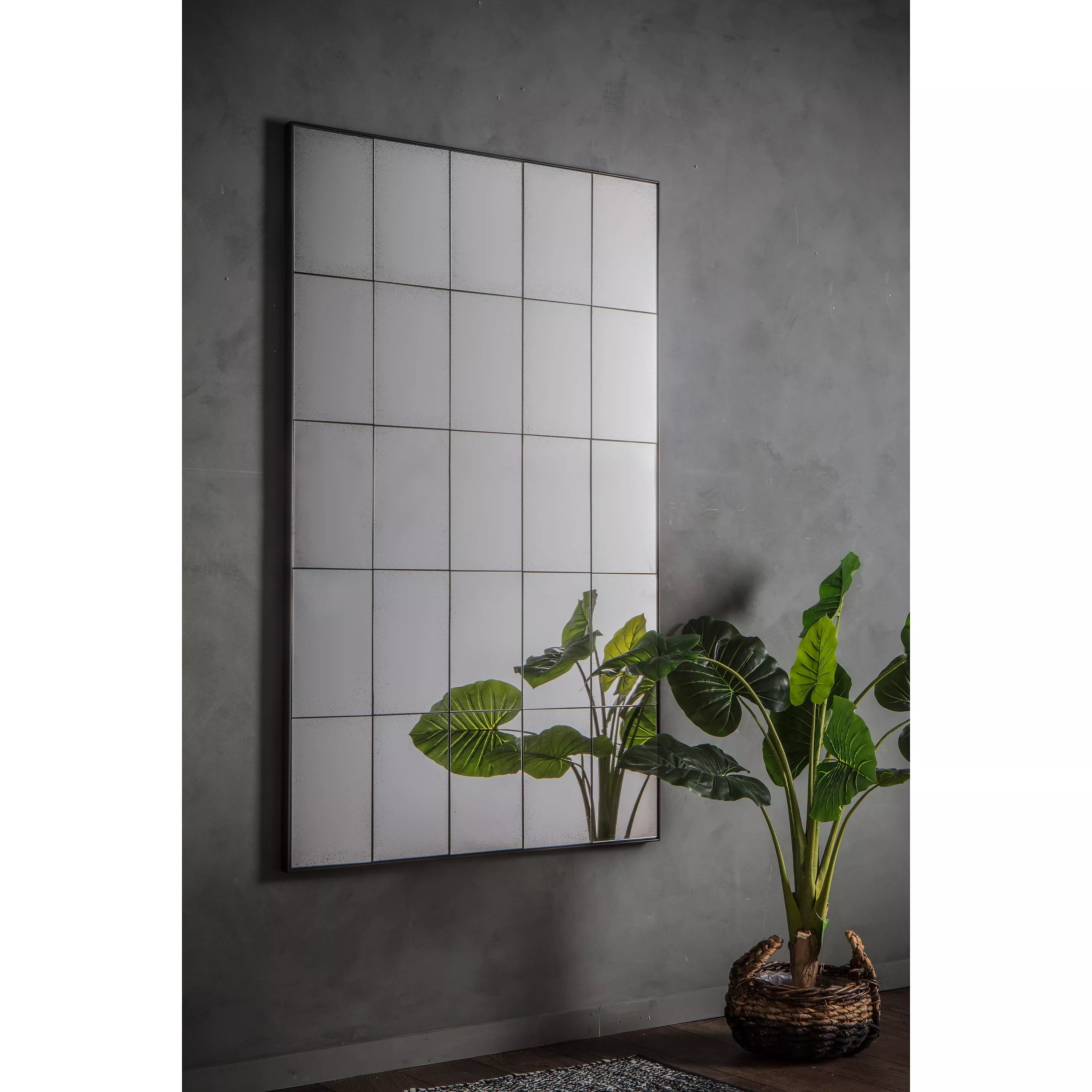 Gallery Direct antiqued rectangular mirror 160x100cm, UK version