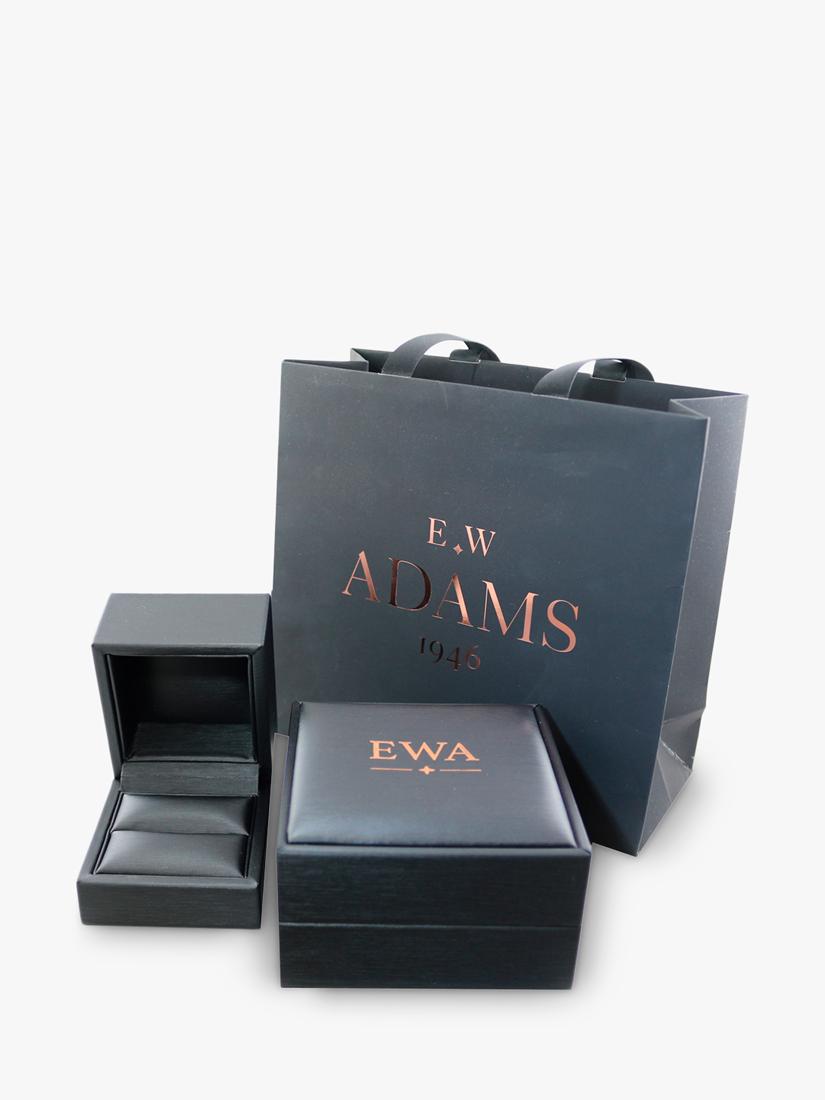 E.W Adams 9ct gold pearl stud earrings 10mm, UK version