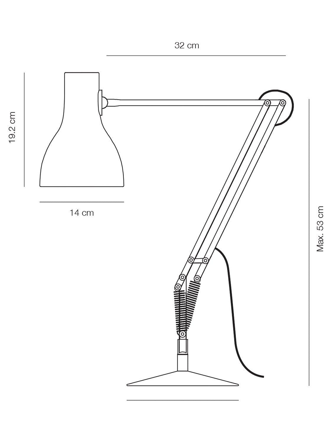 Anglepoise Type 75 desk lamp - British product