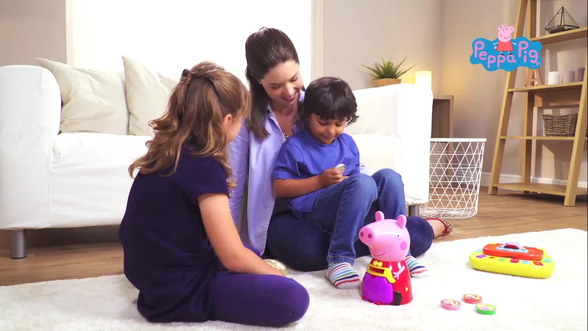 Peppa Pig educational counting toy with 10 colourful coins, imported from the UK