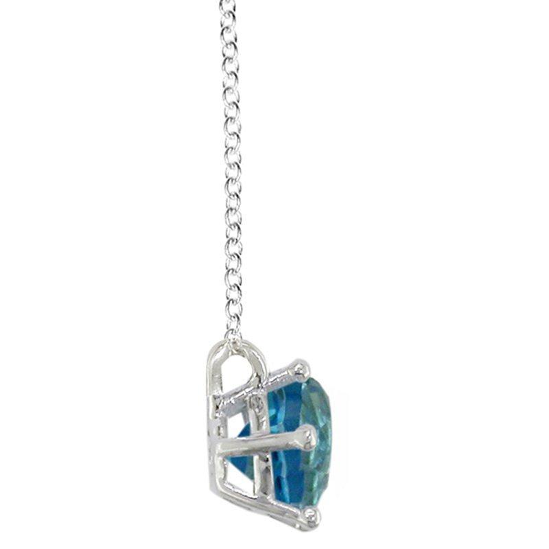 E.W Adams 9ct gold topaz pendant necklace, UK version