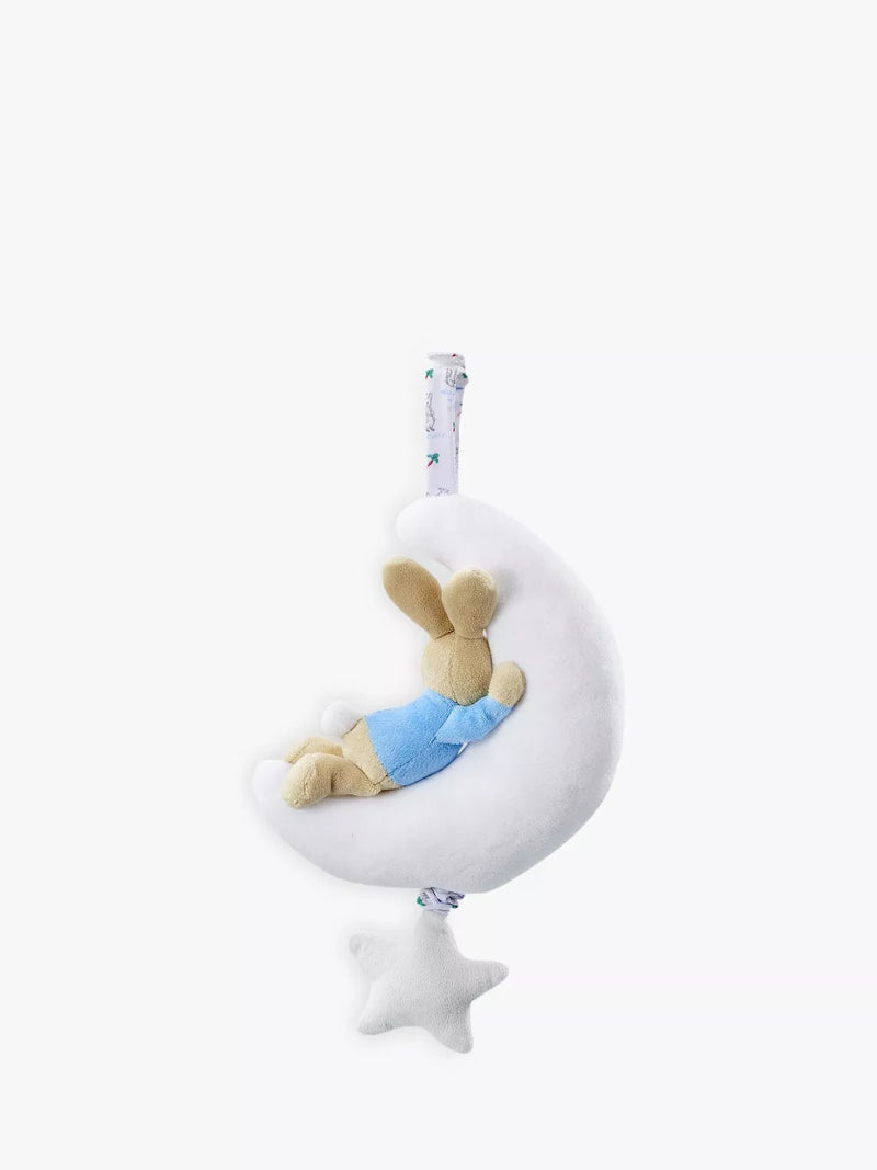 Musical plush toy with Peter Rabbit character and soothing lullaby, imported from the UK