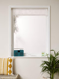 John Lewis white sheer roller blind with floral pattern (British brand)