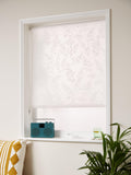 John Lewis white sheer roller blind with floral pattern (British brand)