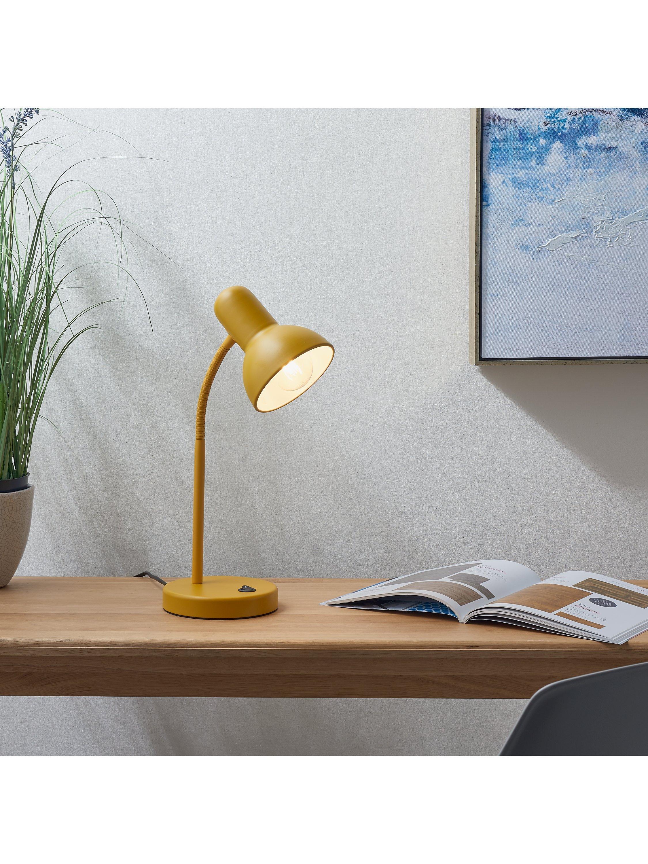 John Lewis Brandon metal desk lamp with adjustable head, UK version