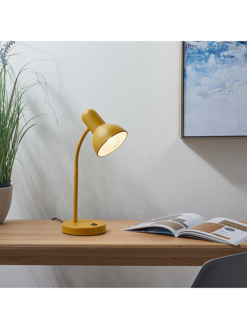 John Lewis Brandon metal desk lamp with adjustable head, UK version