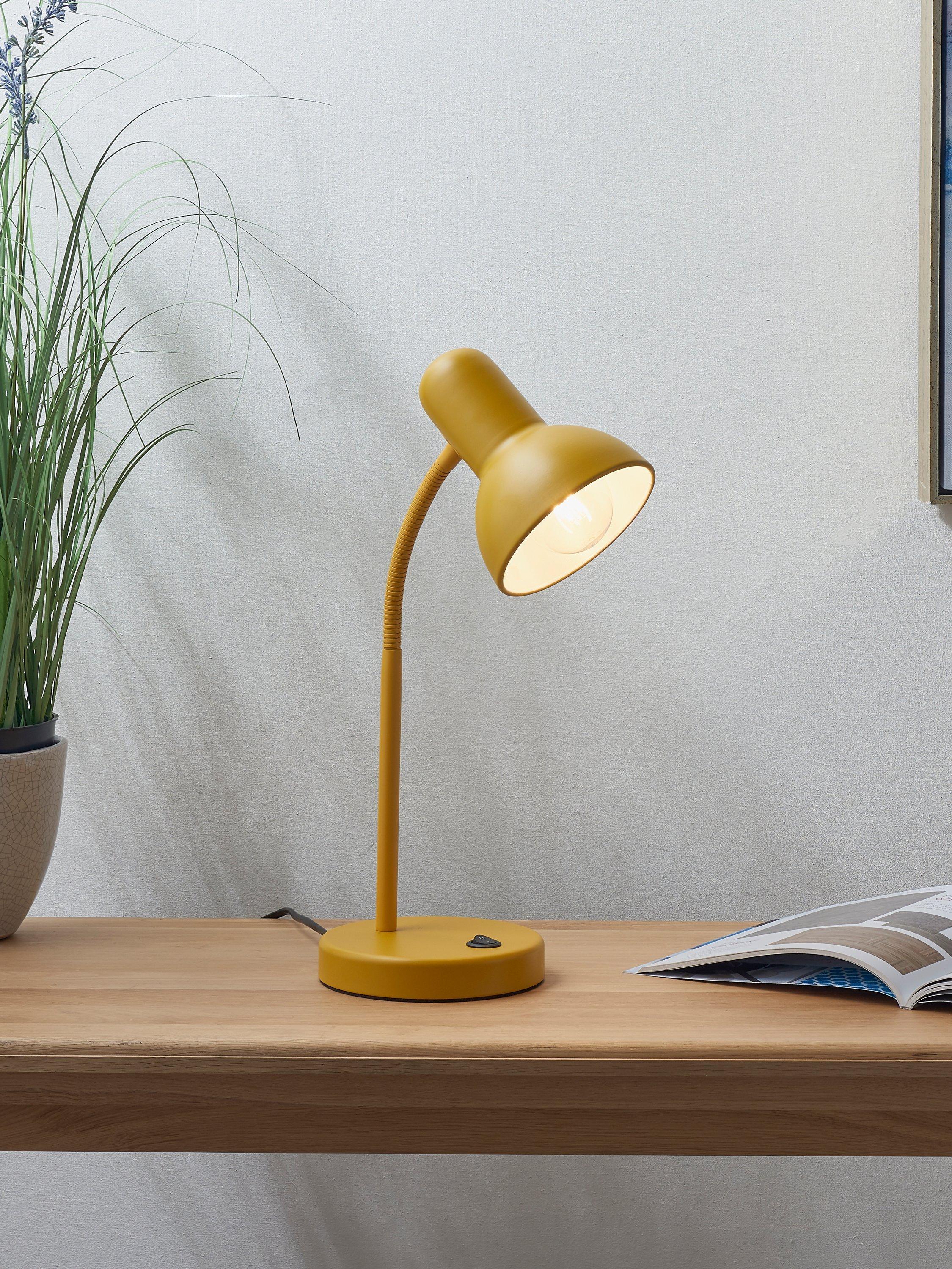 John Lewis Brandon metal desk lamp with adjustable head, UK version