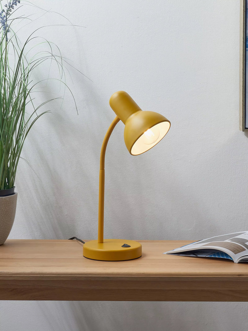 John Lewis Brandon metal desk lamp with adjustable head, UK version
