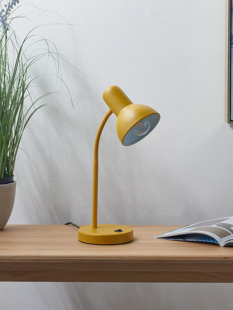 John Lewis Brandon metal desk lamp with adjustable head, UK version