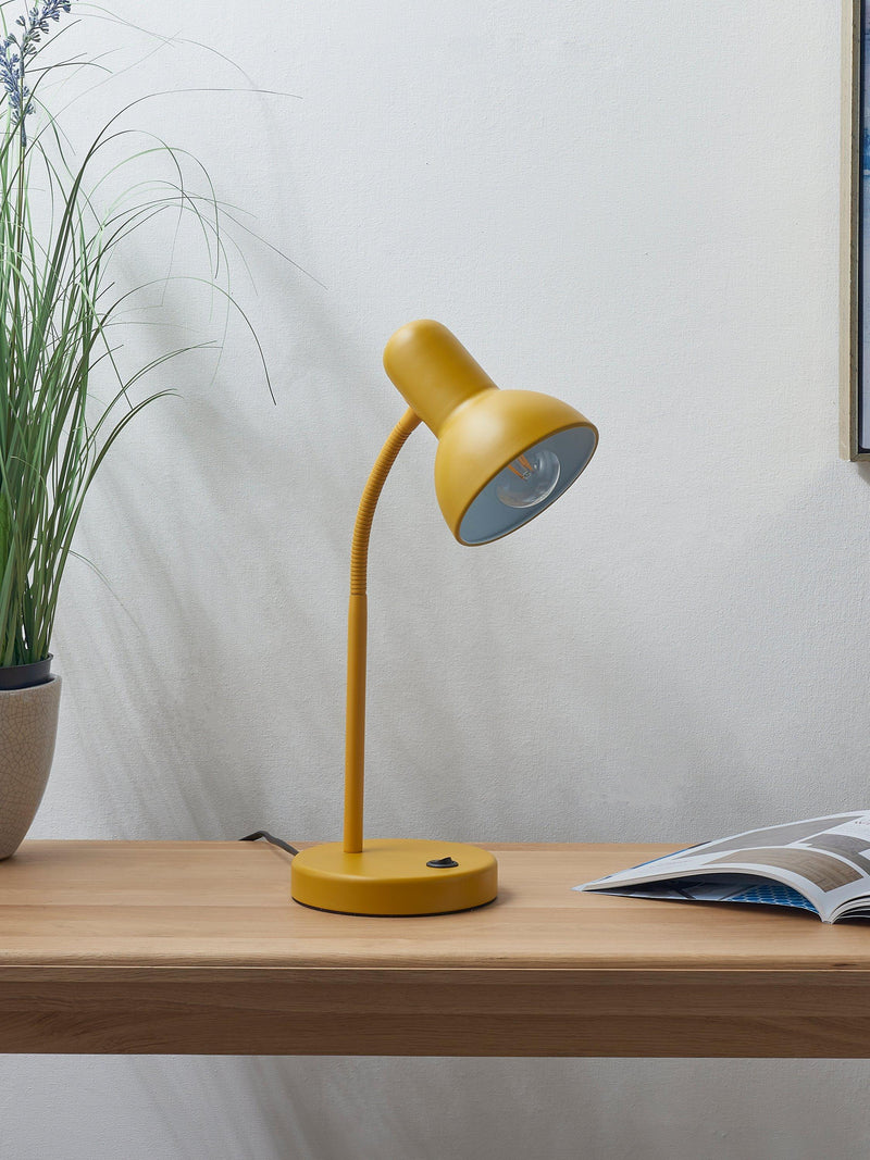 John Lewis Brandon metal desk lamp with adjustable head, UK version