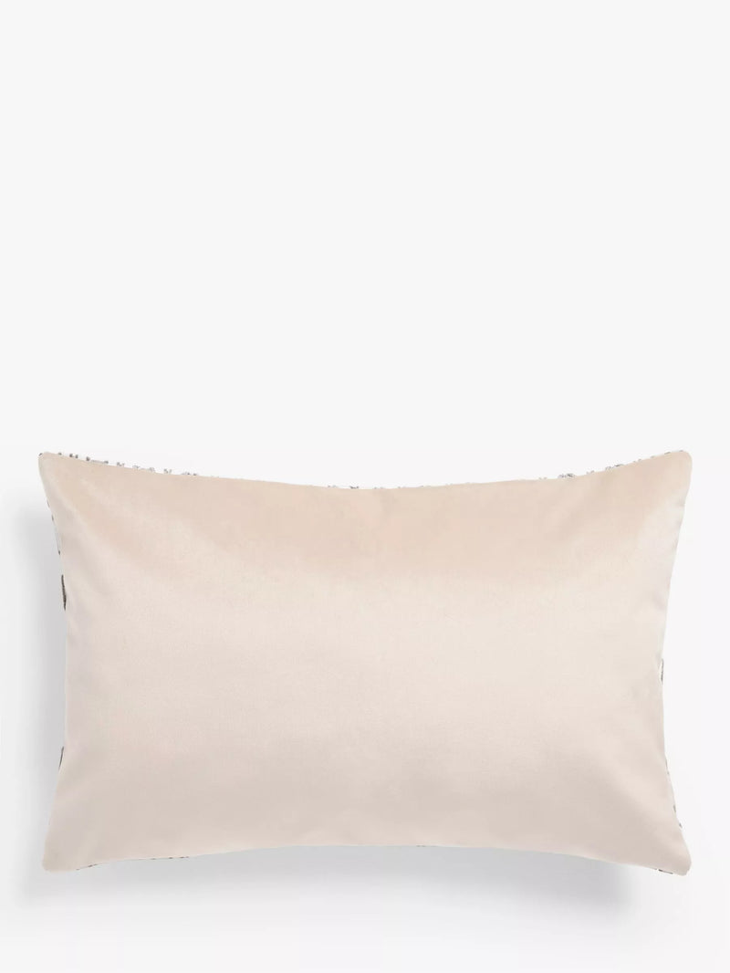 John Lewis Revina velvet teardrop cushion 60x40cm, UK version