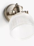 John Lewis Ezra prismatic glass wall light brushed pewter - British product