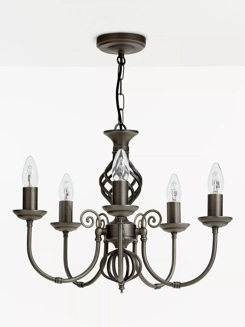 John Lewis Malik chandelier antique finish, UK version