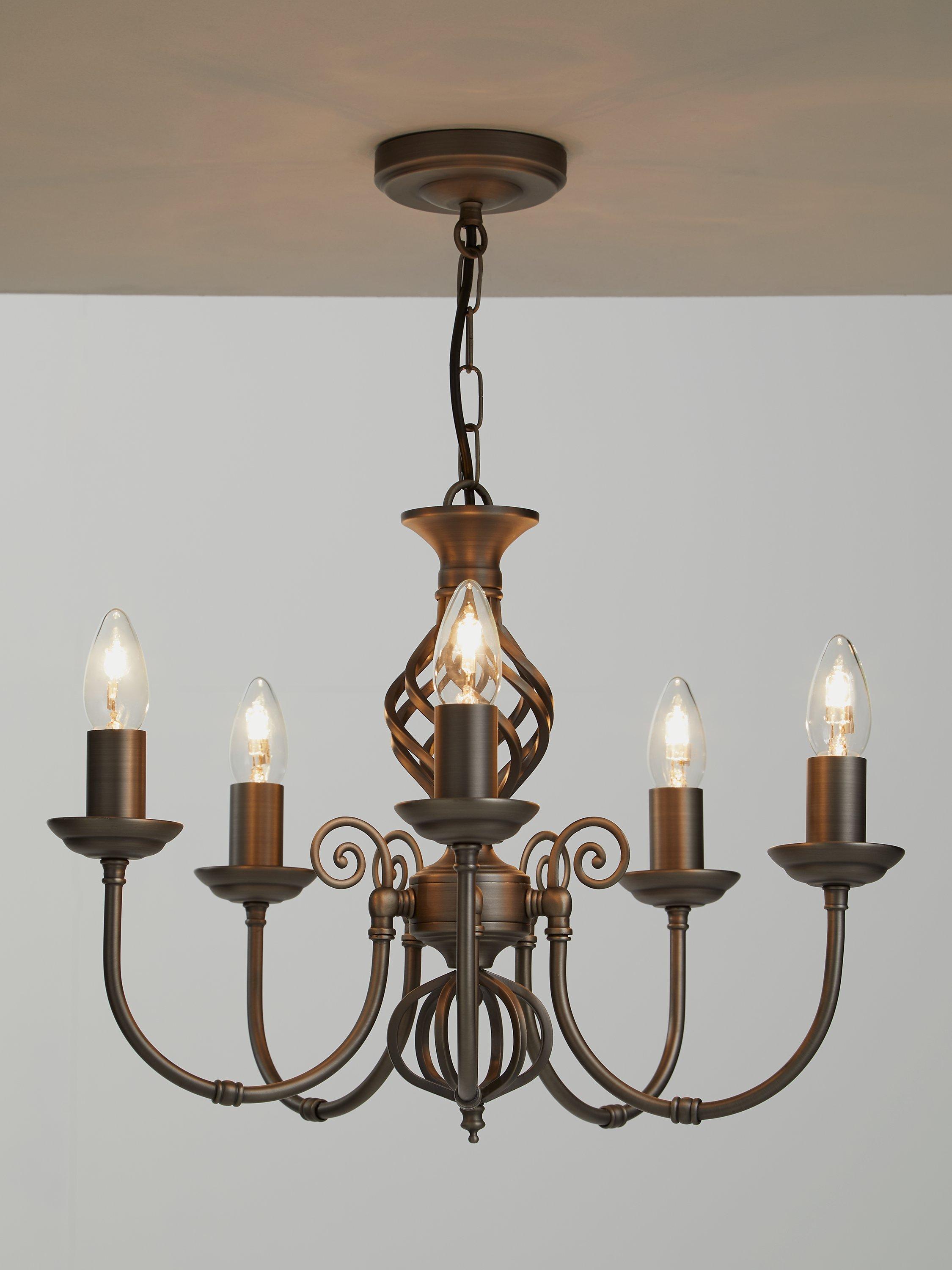 John Lewis Malik chandelier antique finish, UK version