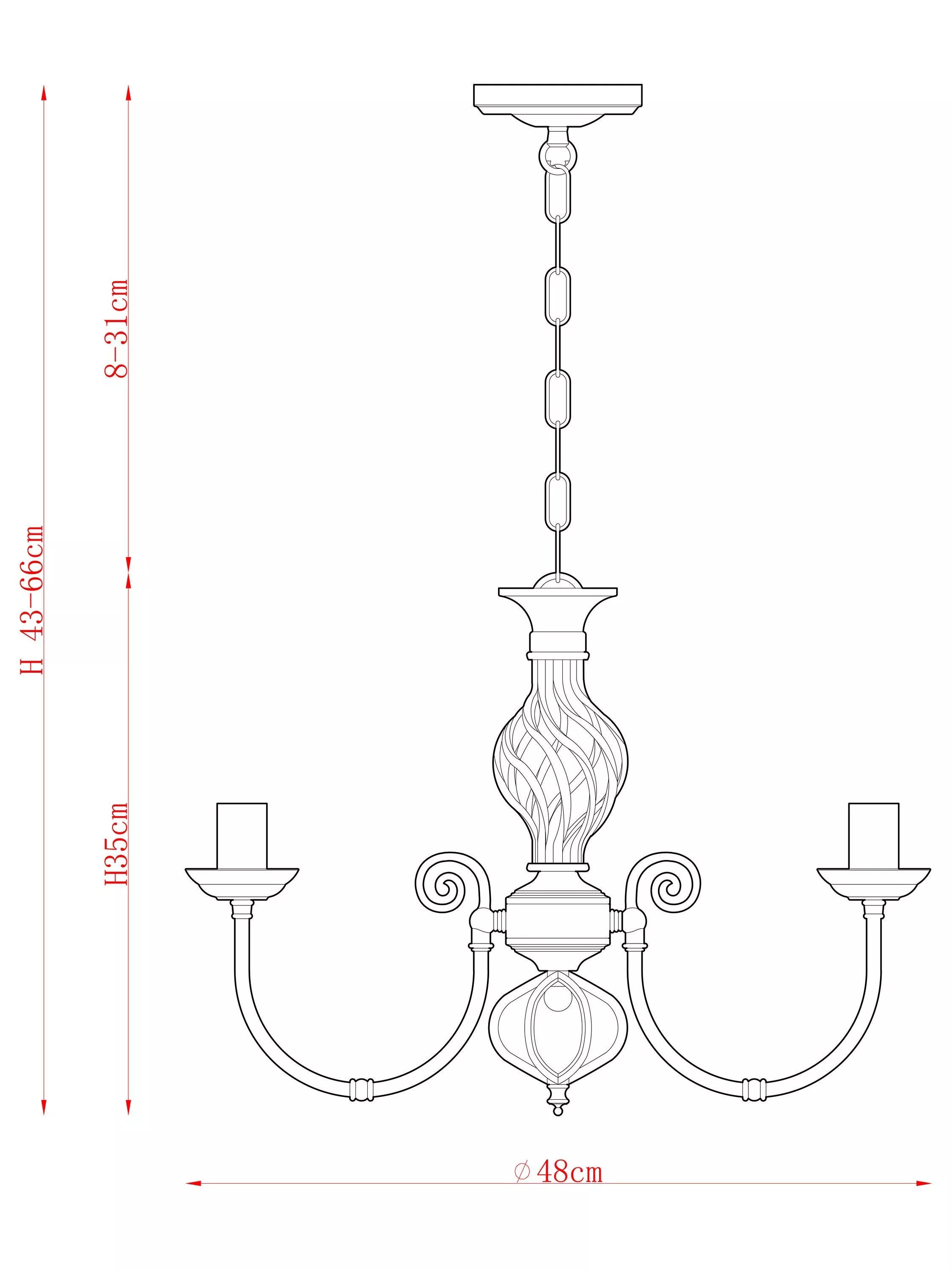 John Lewis Malik chandelier antique finish, UK version