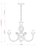 John Lewis Malik chandelier antique finish, UK version