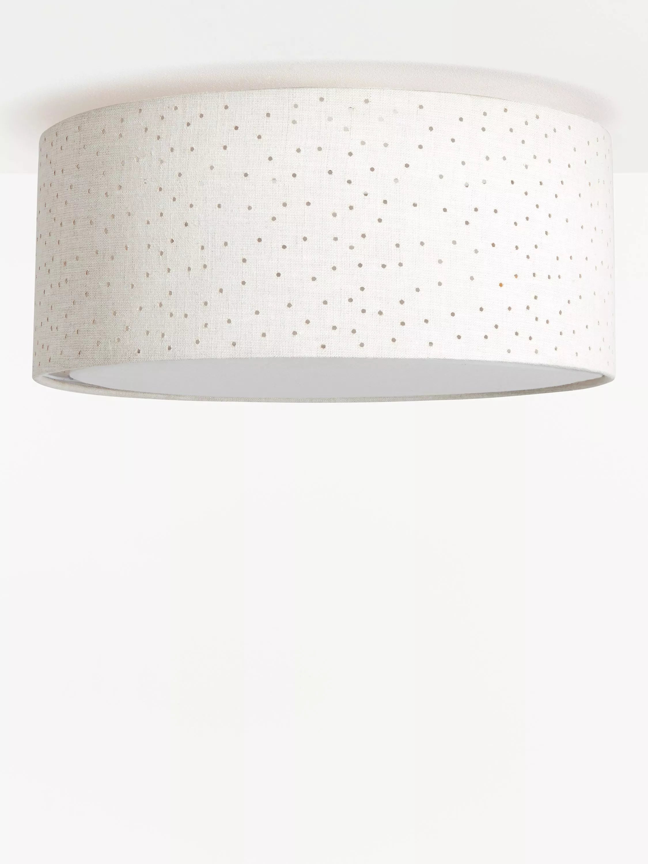 John Lewis Alice semi flush ceiling light natural linen 33cm (British brand)