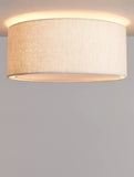 John Lewis Alice semi flush ceiling light natural linen 33cm (British brand)