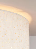 John Lewis Alice semi flush ceiling light natural linen 33cm (British brand)