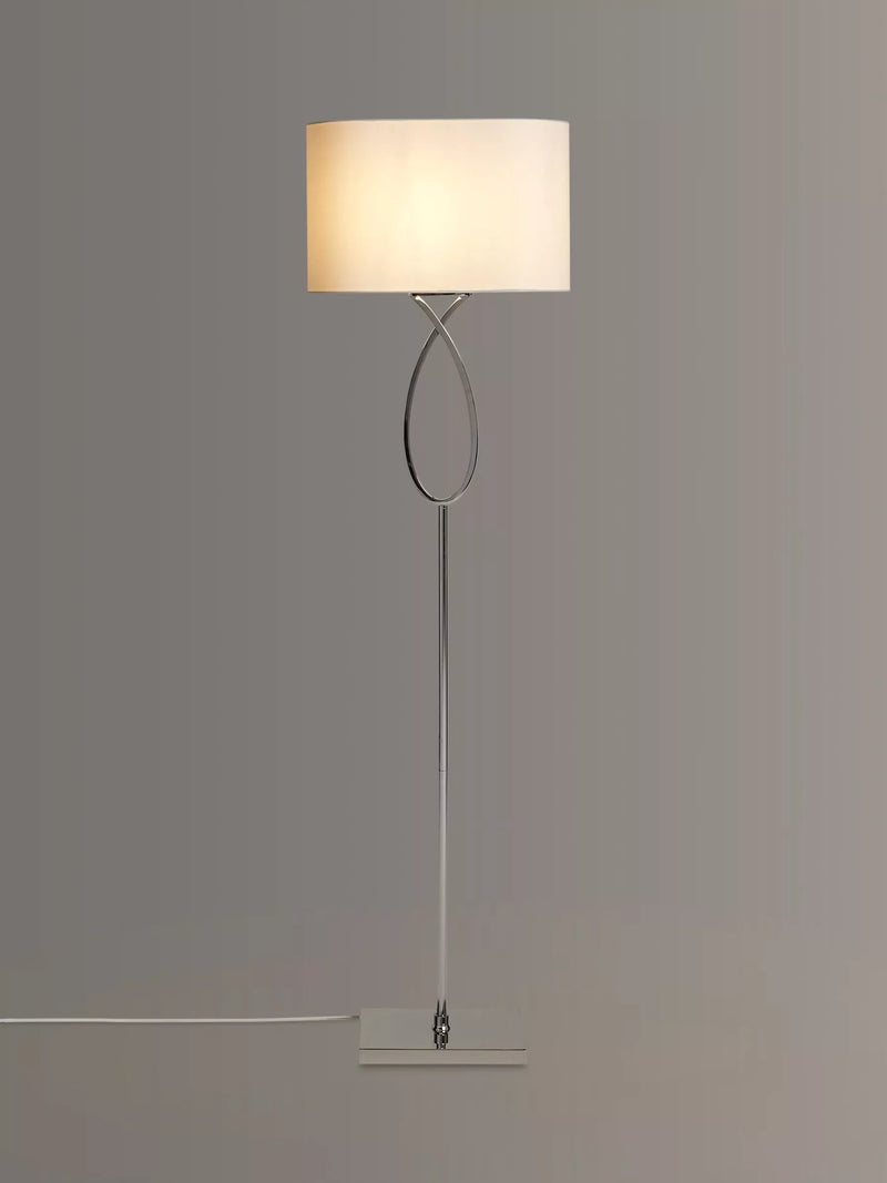 John Lewis Tom floor lamp chrome finish, imported from the UK