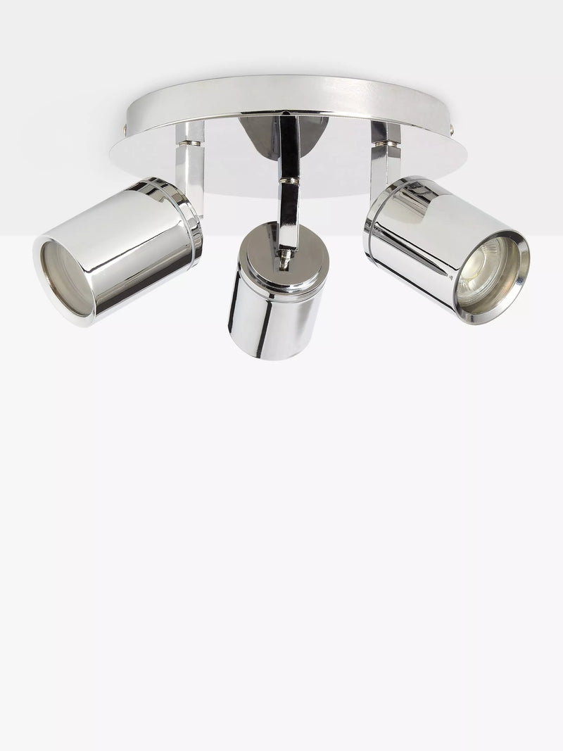 John Lewis Andorra LED ceiling light chrome 3 arm - British product