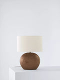 John Lewis Alexander ceramic lamp pewter glaze linen shade (British brand)