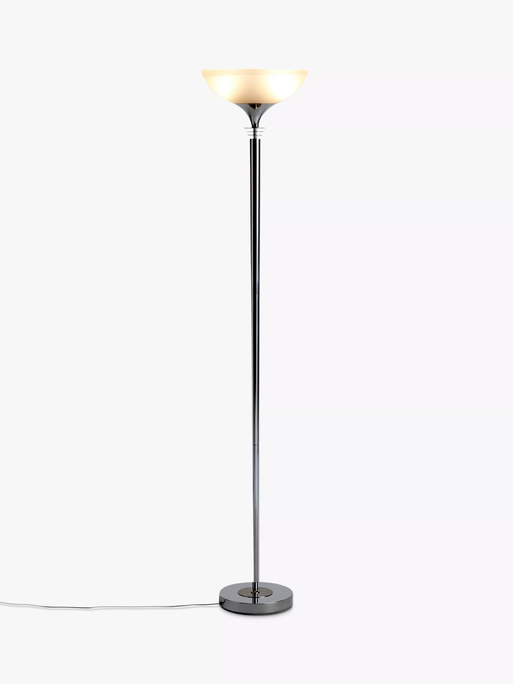 John Lewis Azure uplighter floor lamp tall metal glass, UK version