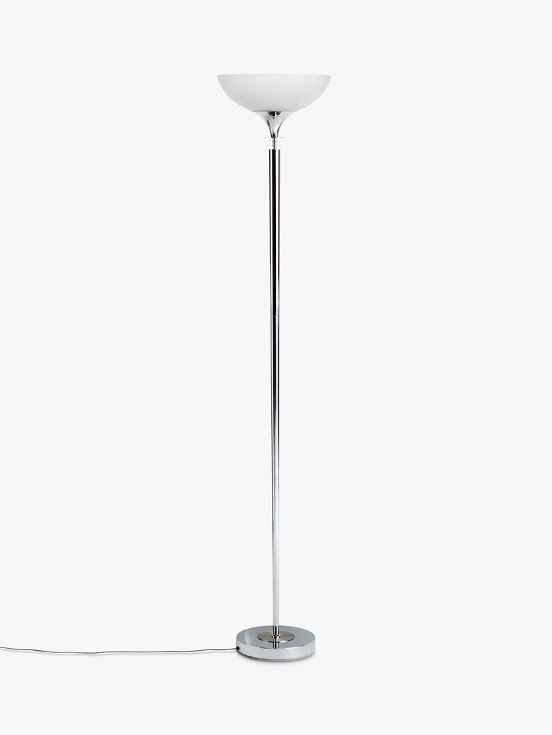 John Lewis Azure uplighter floor lamp tall metal glass, UK version