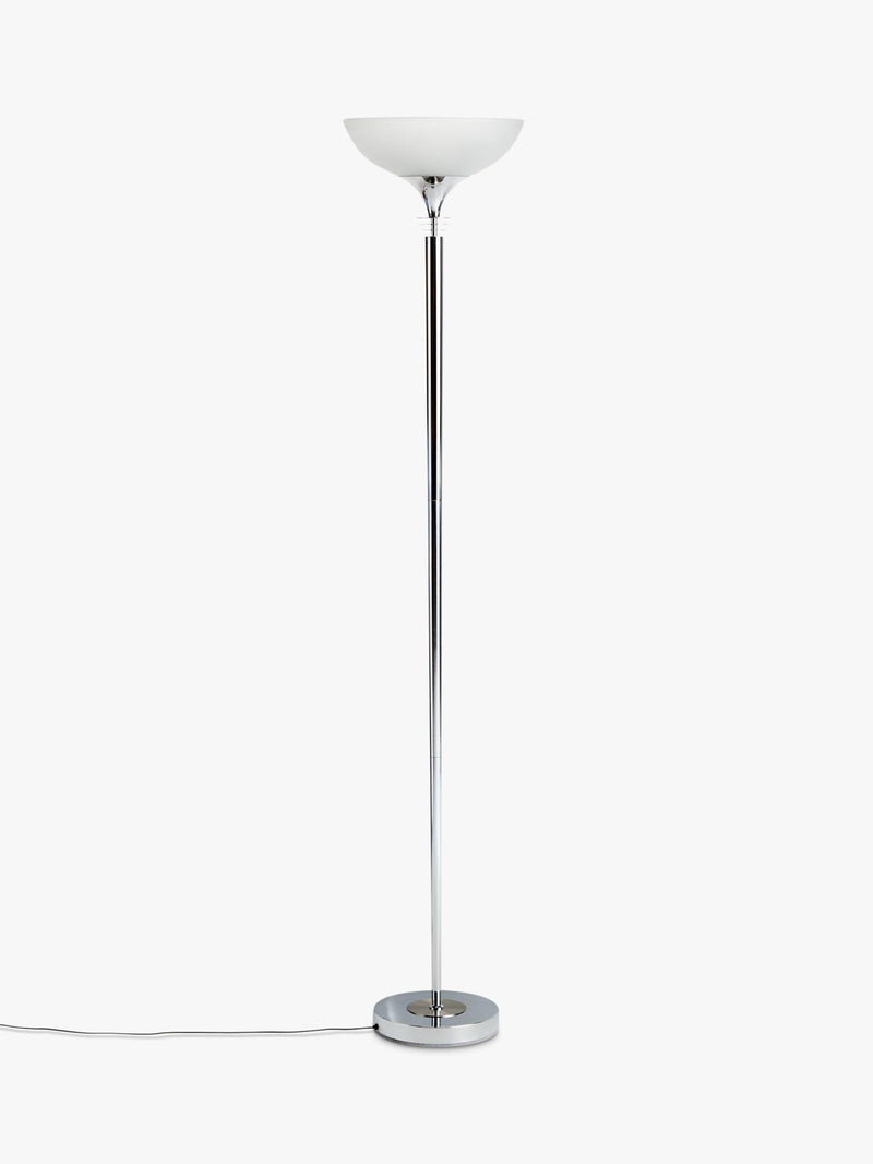 John Lewis Azure uplighter floor lamp tall metal glass, UK version