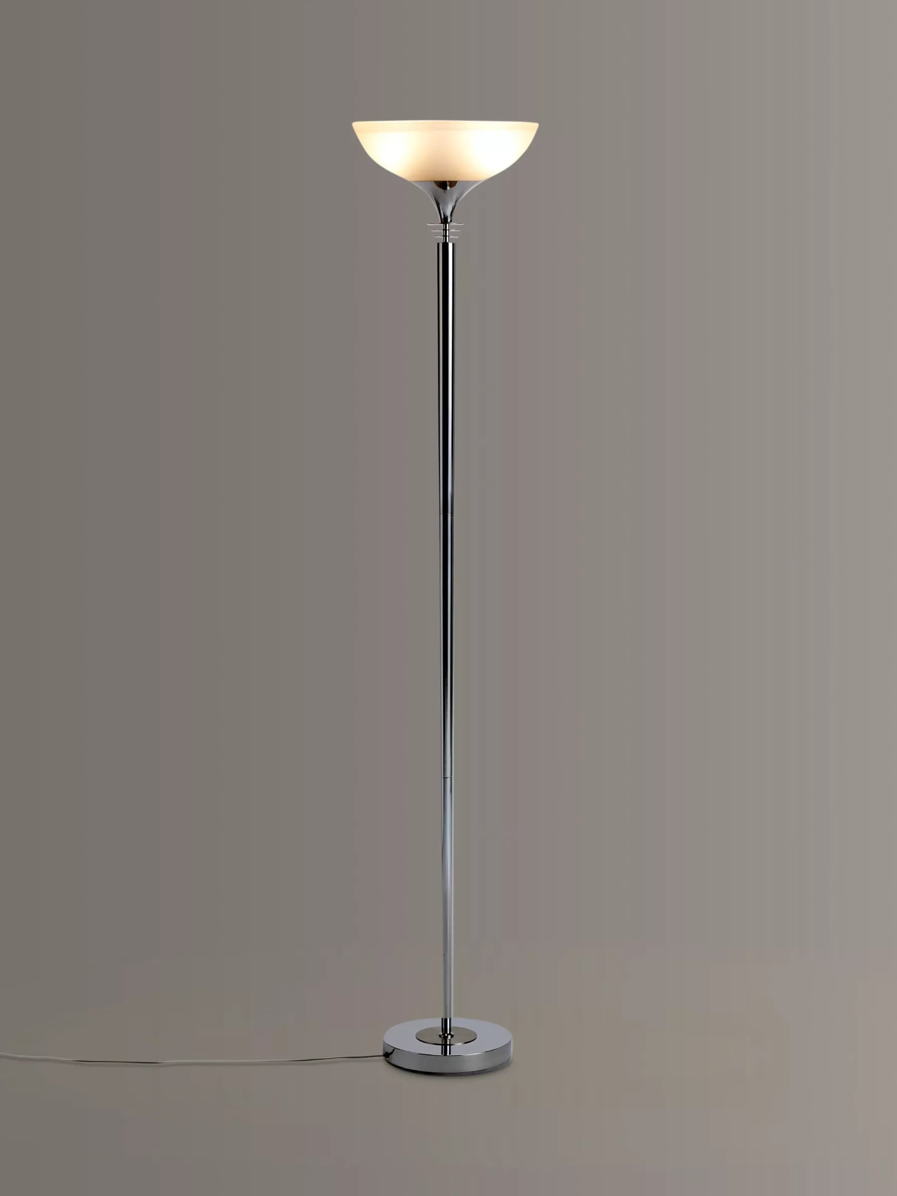John Lewis Azure uplighter floor lamp tall metal glass, UK version