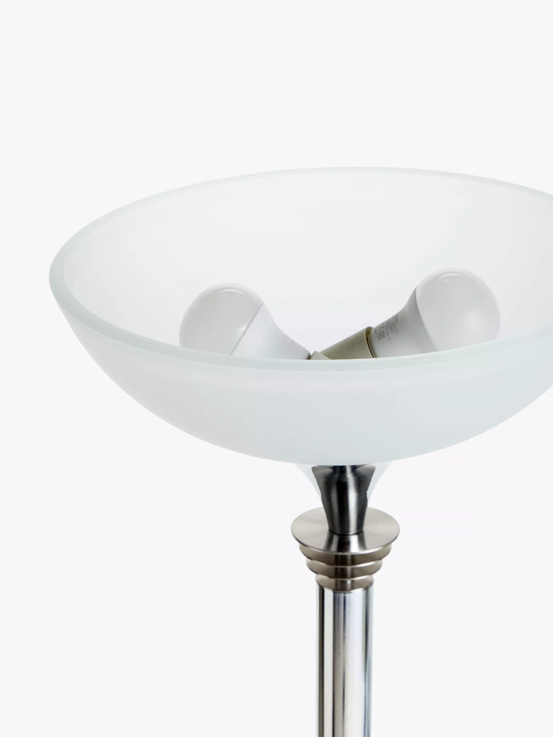 John Lewis Azure uplighter floor lamp tall metal glass, UK version