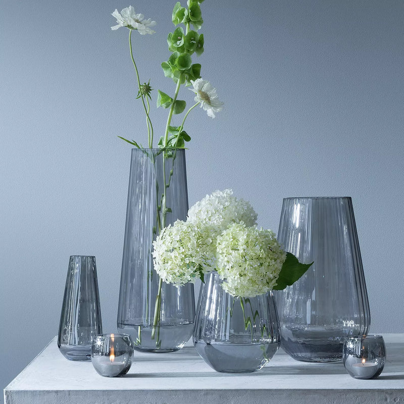 LSA International lantern vase zinc lustre H28cm, UK version
