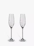Dartington Crystal champagne flutes set of 2 210ml - British product