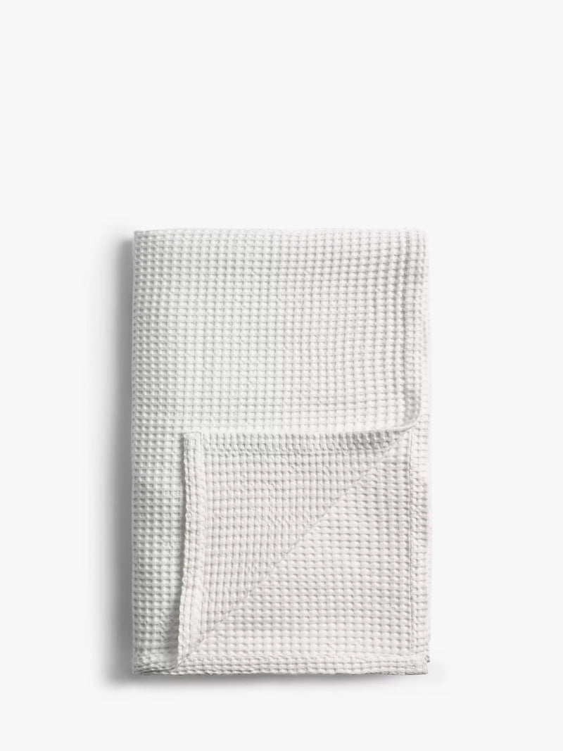 John Lewis Washed Waffle Bedspread - Plaster Pink