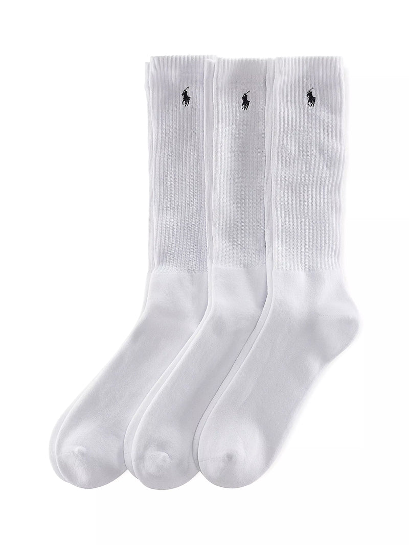Ralph Lauren white sports socks pack of 3, imported from the UK