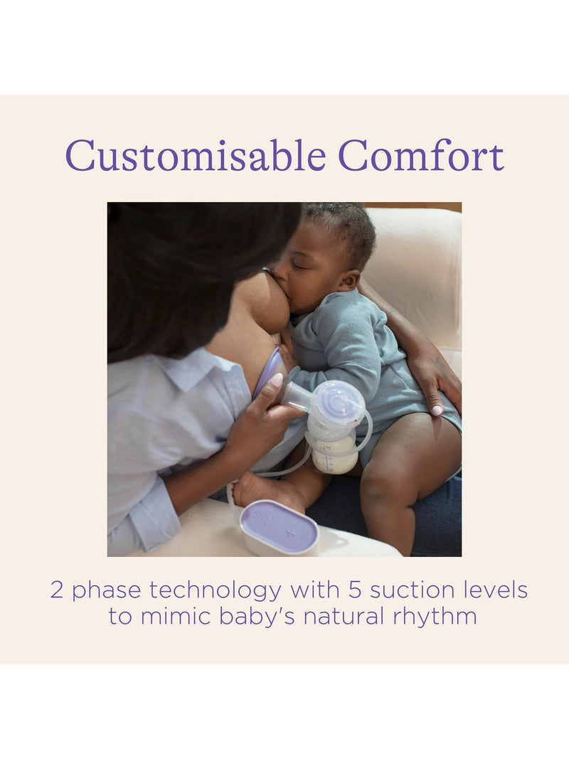 Lansinoh compact single electric breast pump, UK version