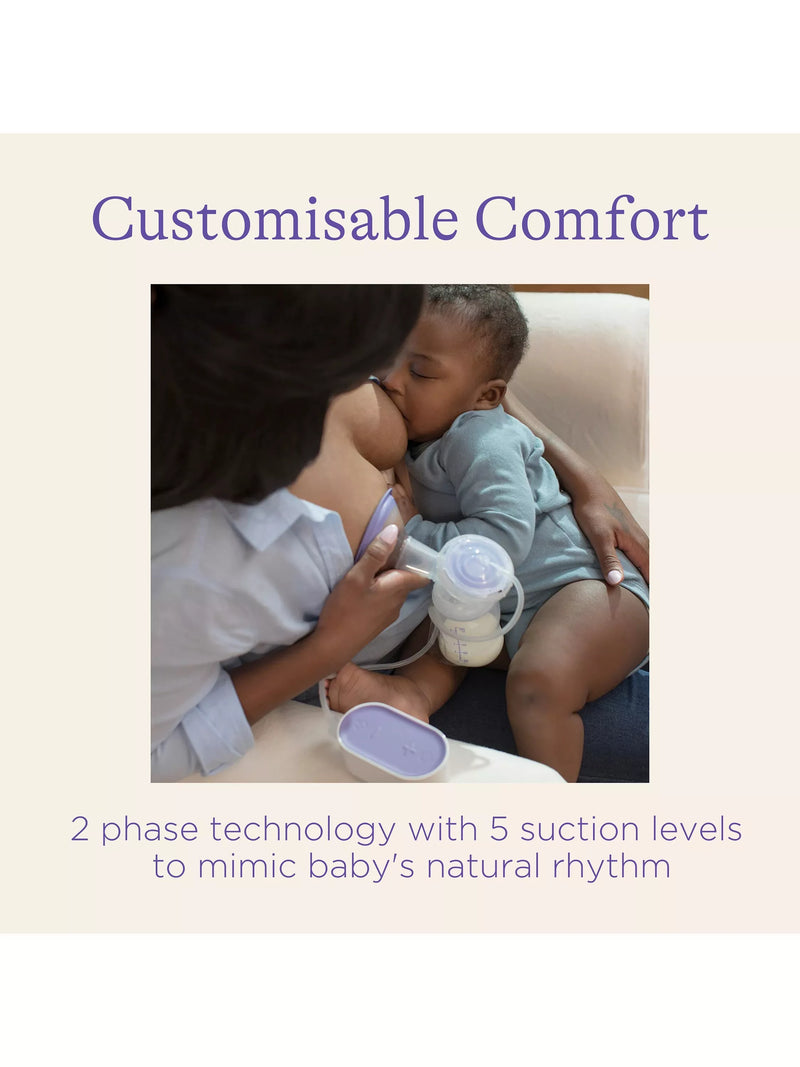 Lansinoh compact single electric breast pump, UK version