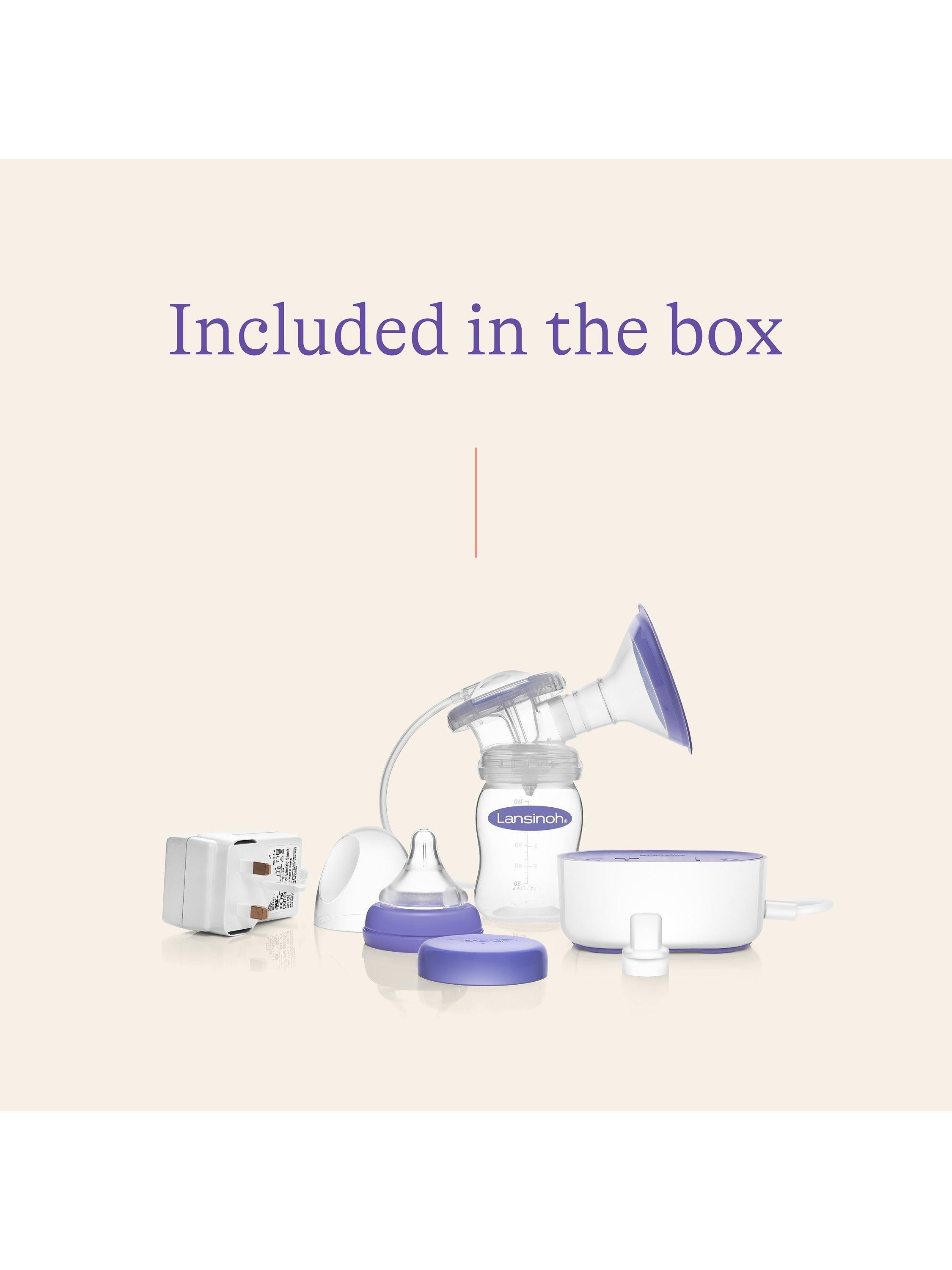 Lansinoh compact single electric breast pump, UK version